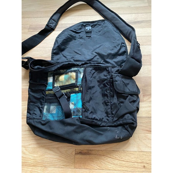L.L. Bean Crossbody Plaid Backpack - Picture 2 of 7